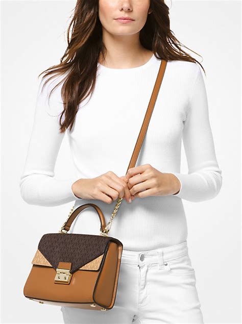 michael michael kors sloan logo and leather satchel ютуб|Sloan Leather and Logo Satchel .